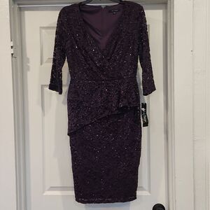 Blu Sage purple dress size 4 nwts